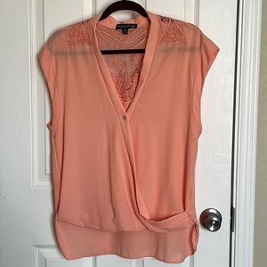 Living Doll Blouse Color Peach Size Medium